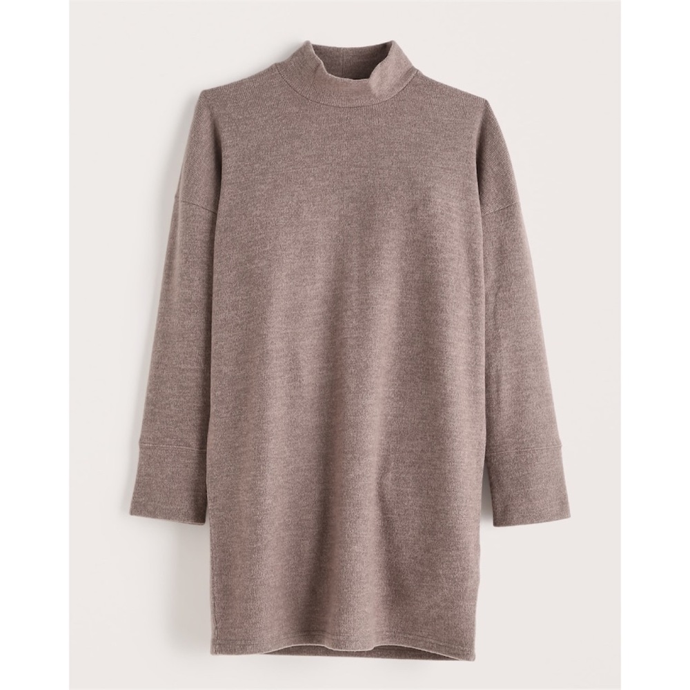 NWT Cozy Knit Mini Dress in Taupe